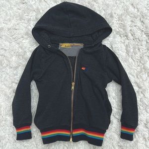 Kids Aviator Nation zip up rainbow zip up hoodie size 4 in great condition.